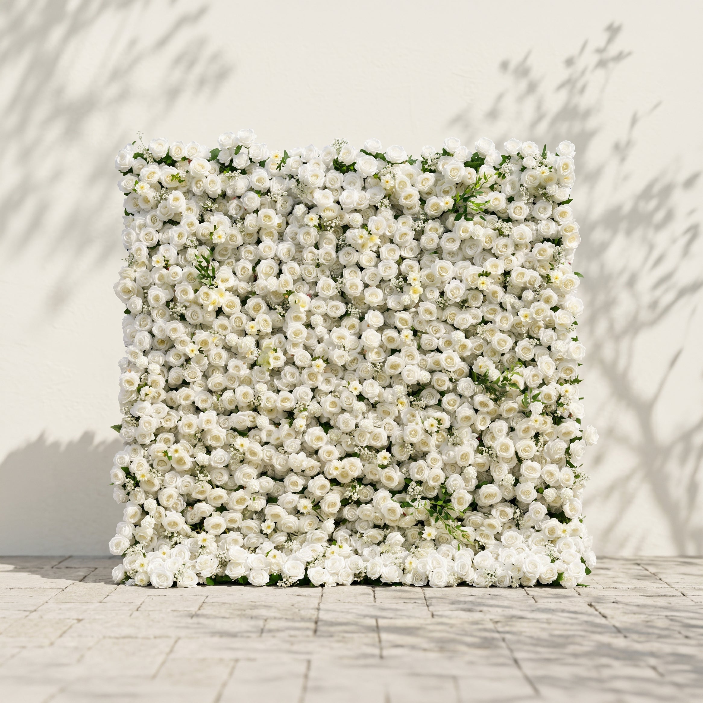 Liorbelle: Classic and Luxury 5D White Roses Flower Wall for Weddings&amp;Event Decor liorbelle front