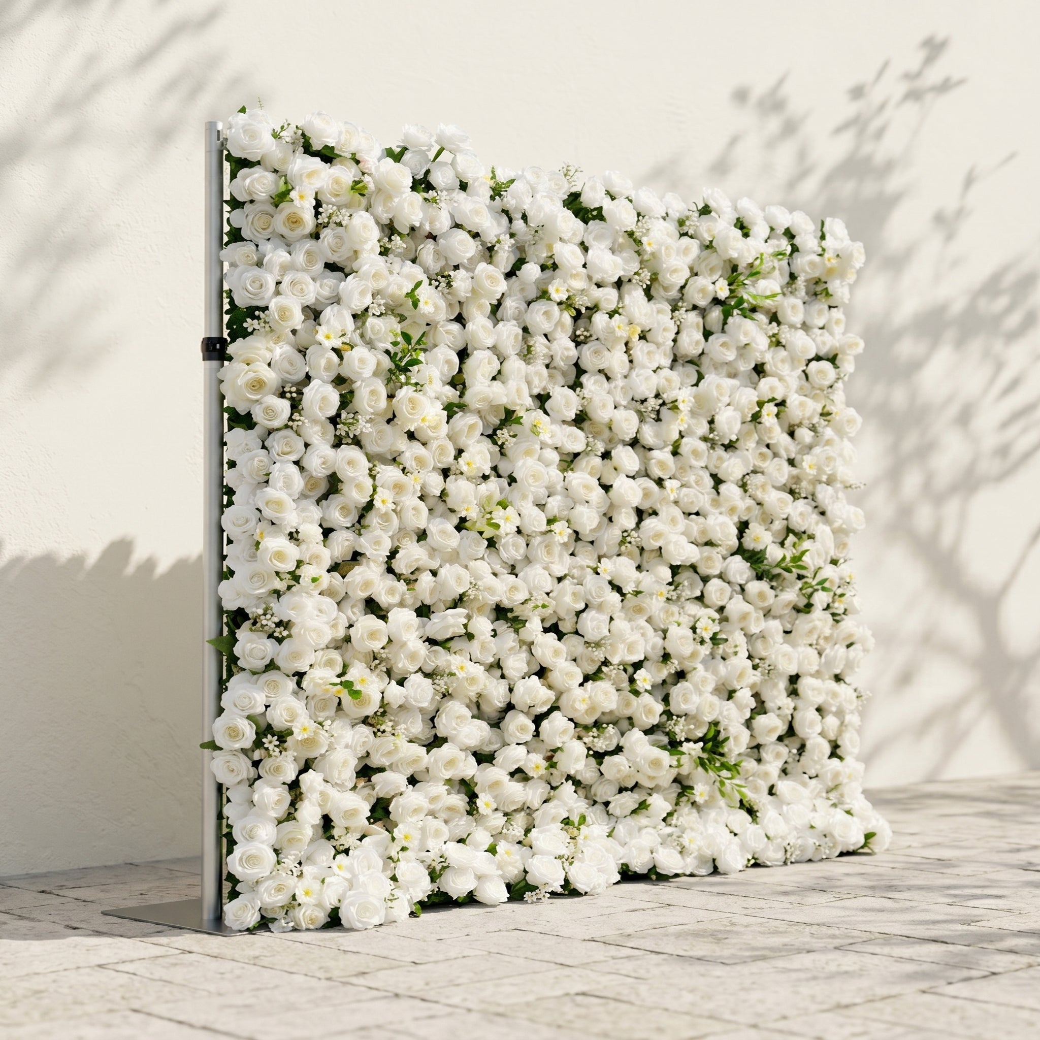 Liorbelle: Classic and Luxury 5D White Roses Flower Wall for Weddings&amp;Event Decor liorbelle left