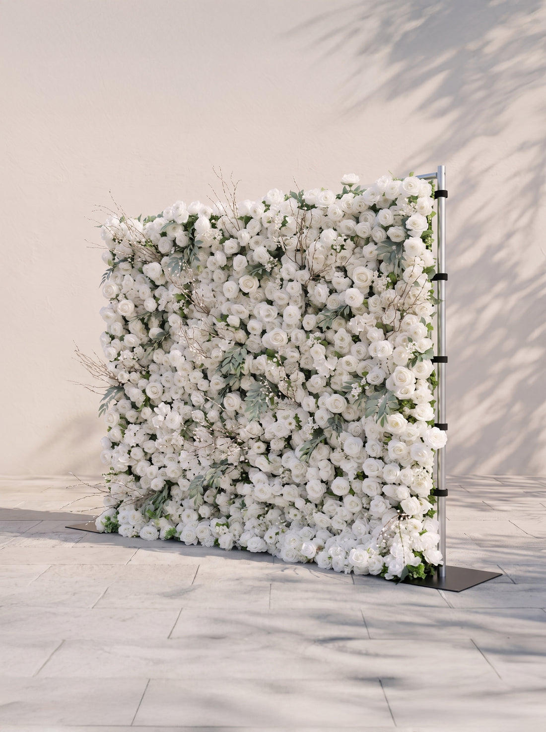 Livirae: 5D Fabric Artificial rolling up curtain flower wall — right view