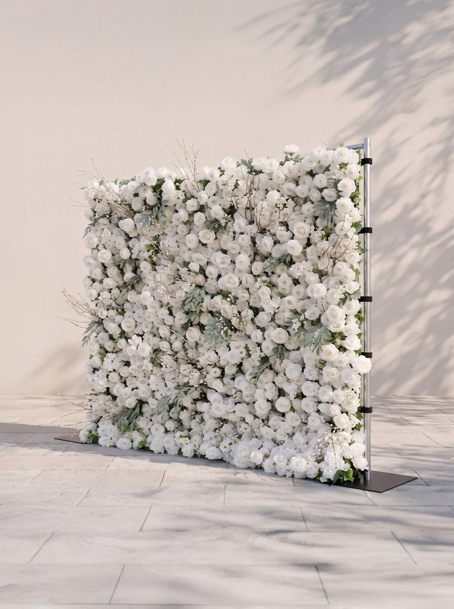 Livirae: 5D Fabric Artificial rolling up curtain flower wall — right view