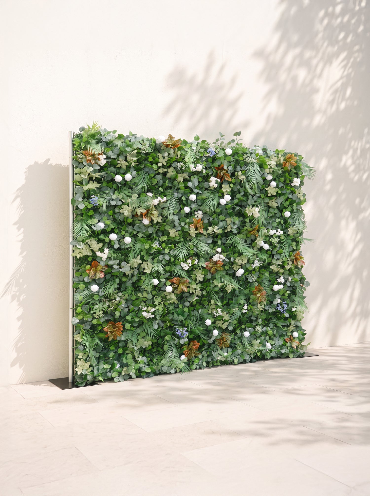 Livrella 5D Fabric Artificial rolling up curtain flower wall — left view