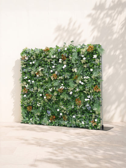 Livrella 5D Fabric Artificial rolling up curtain flower wall — right view