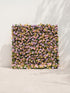 Lorlune 5D Fabric Artificial rolling up curtain flower wall — front view