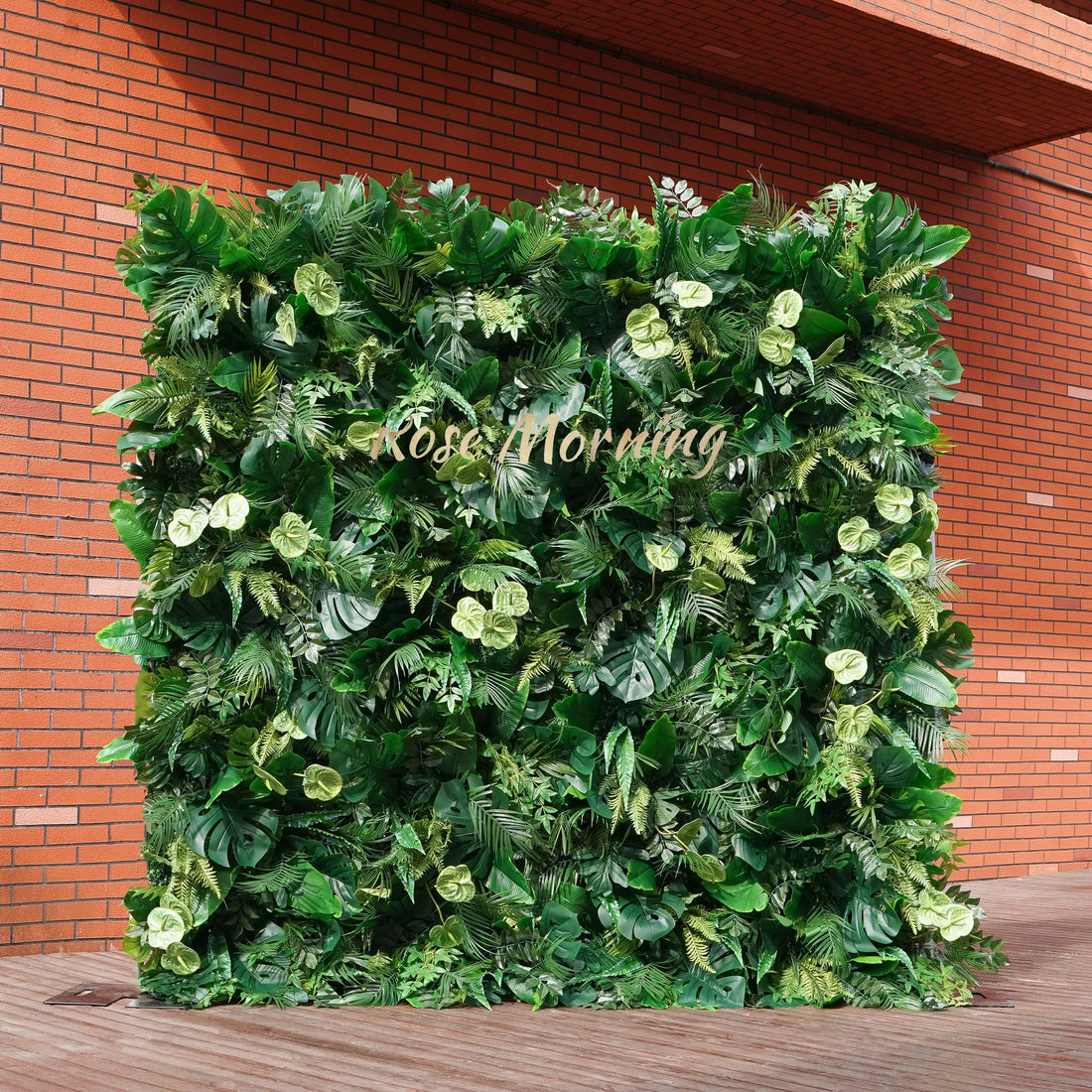Luke:5D  Fabric Artificial rolling up curtain flower wall