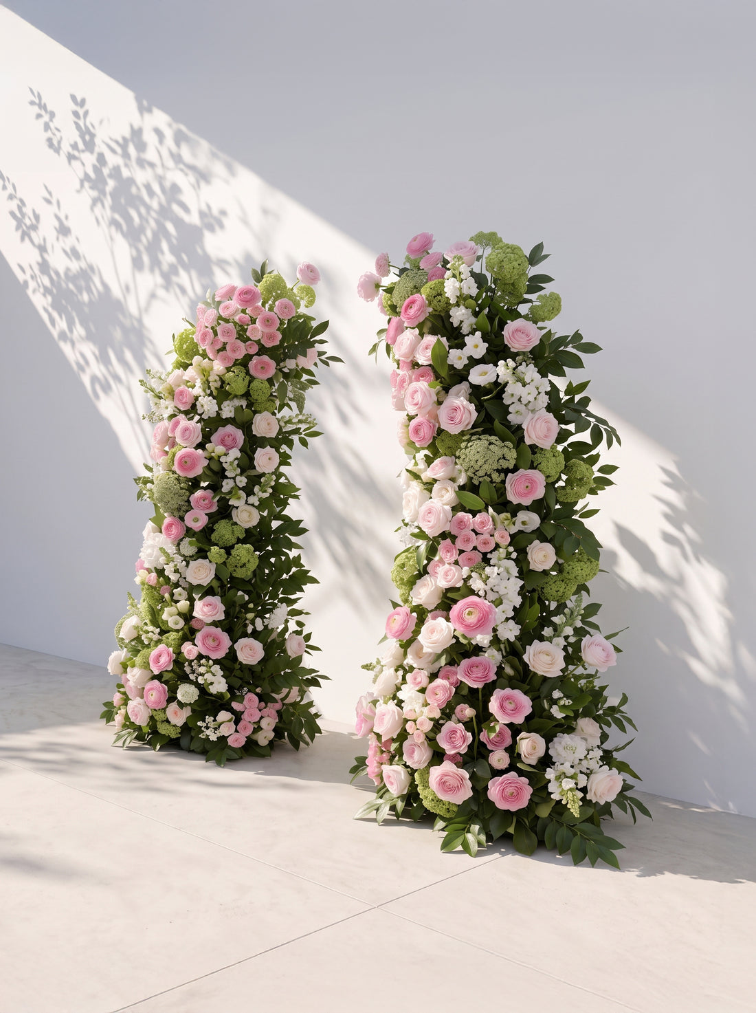 Lumena Luxury Horn Shaped Flower Arch with Frame for Wedding Party Event Backdrop Decoration — right view