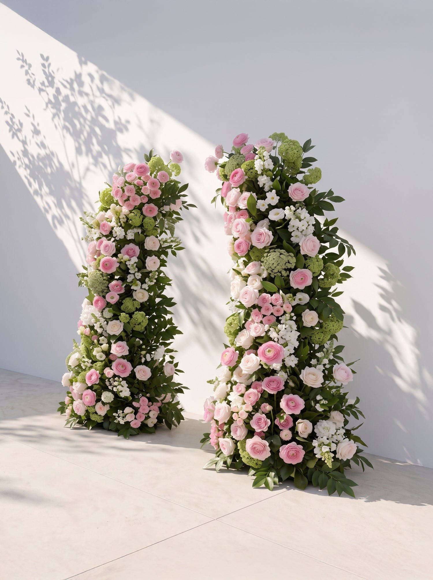 Lumena Luxury Horn Shaped Flower Arch with Frame for Wedding Party Event Backdrop Decoration — right view