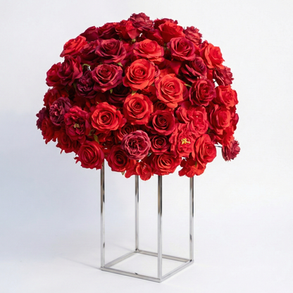 Sorrel: Red Calla Wedding Background Arch KT Board Decorative Flower Row Excludes Frame