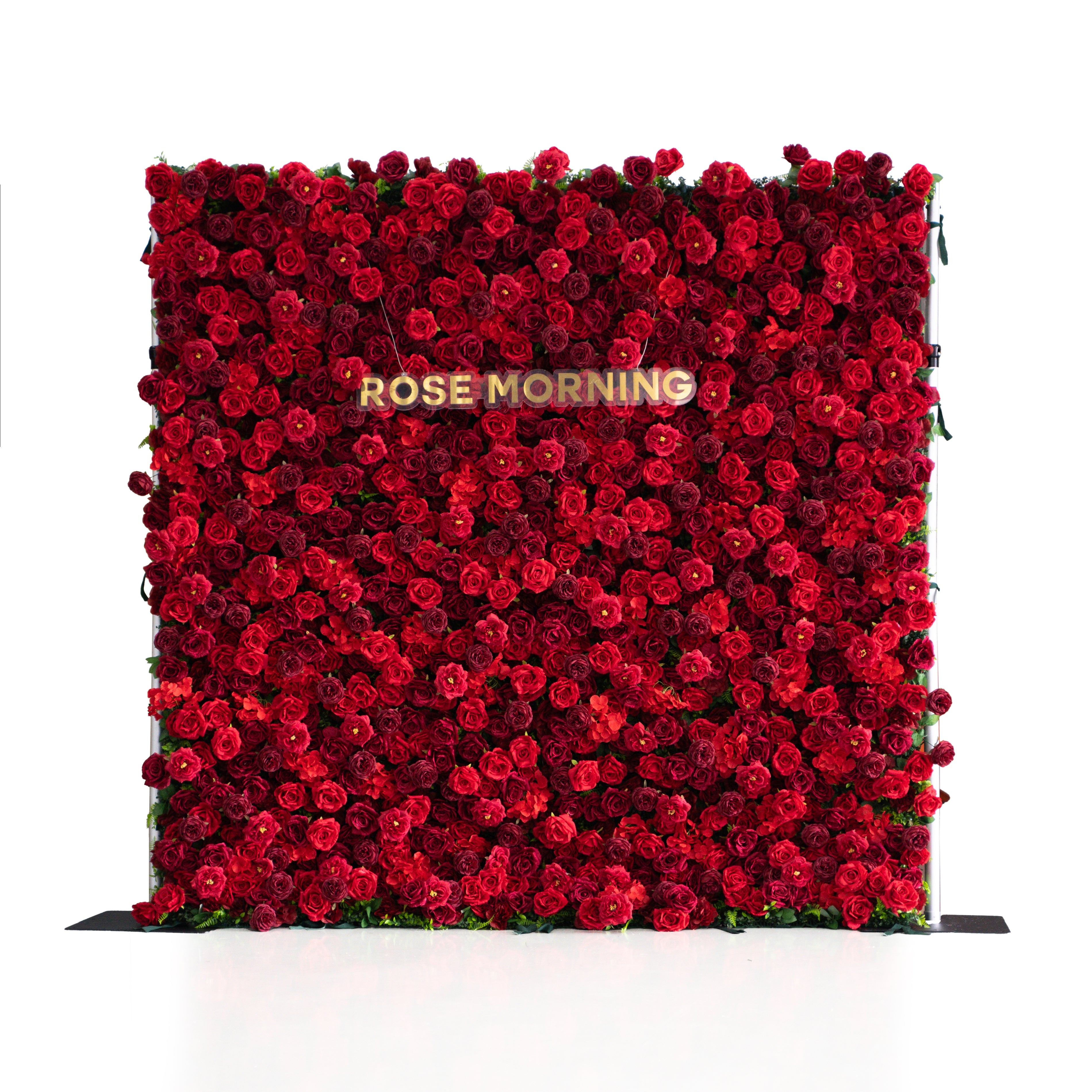 Luna Plus：3D Fabric Artificial rolling up curtain flower wall