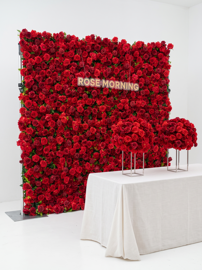 Luna 3D Layered Flower Wall - Luxury Silk Rolling Backdrop