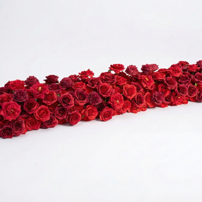 Luna Flower Runner：2026 New Red Long strip flower row trailing long table arrangement table runner
