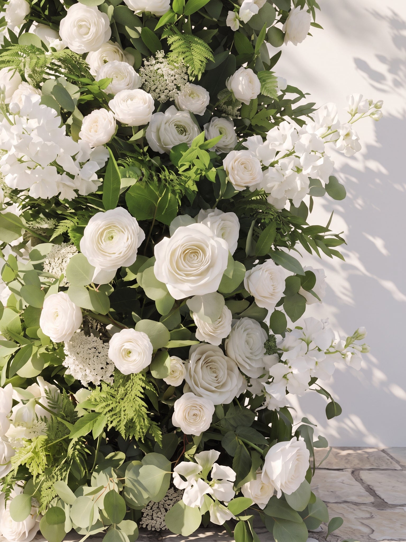 Lyrelirae Luxury Door Shaped Flower Arch with Frame for Wedding Party Event Backdrop Decoration — floral detail