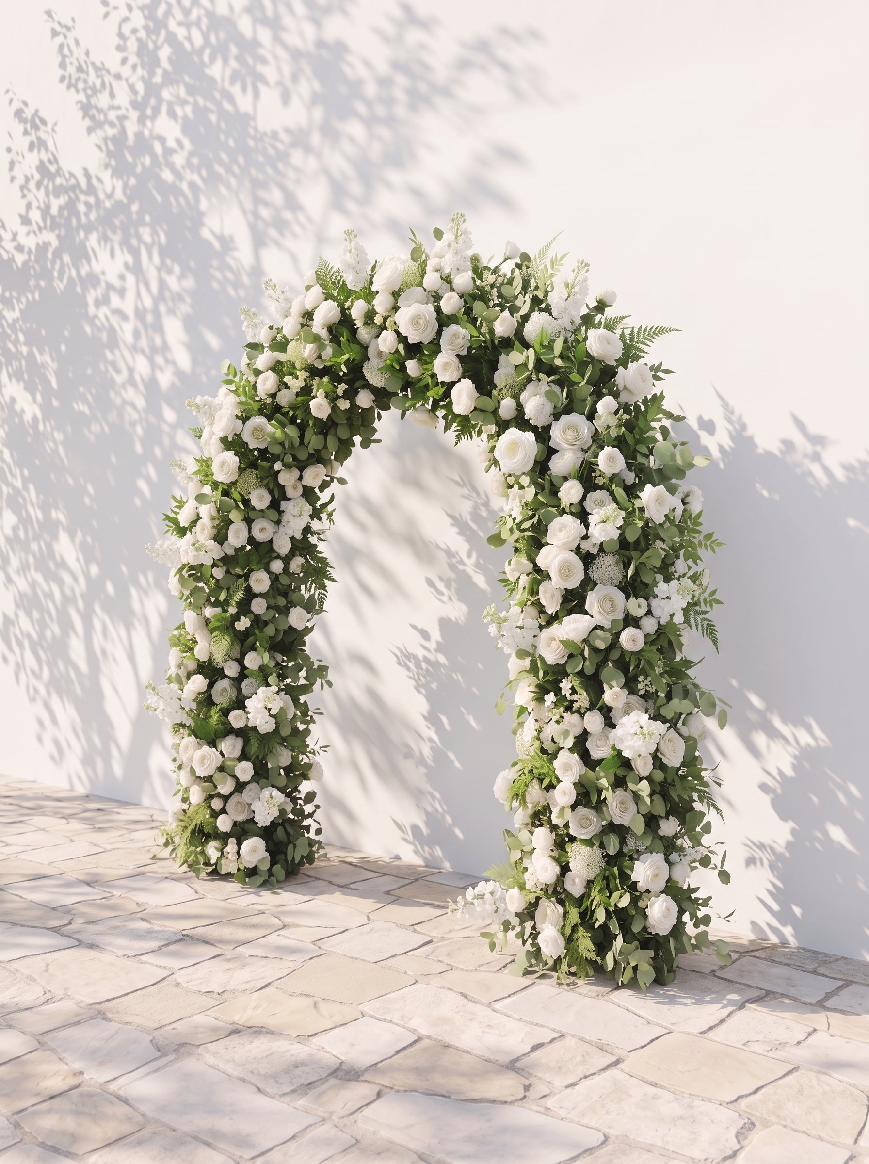 Lyrelirae Luxury Door Shaped Flower Arch with Frame for Wedding Party Event Backdrop Decoration — right view