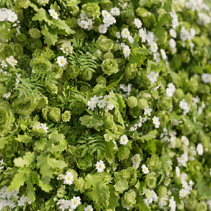 Maelie: New Luxury 5D Green Roses Flower Wall for Weddings&amp;Event Decor maelie detail 1