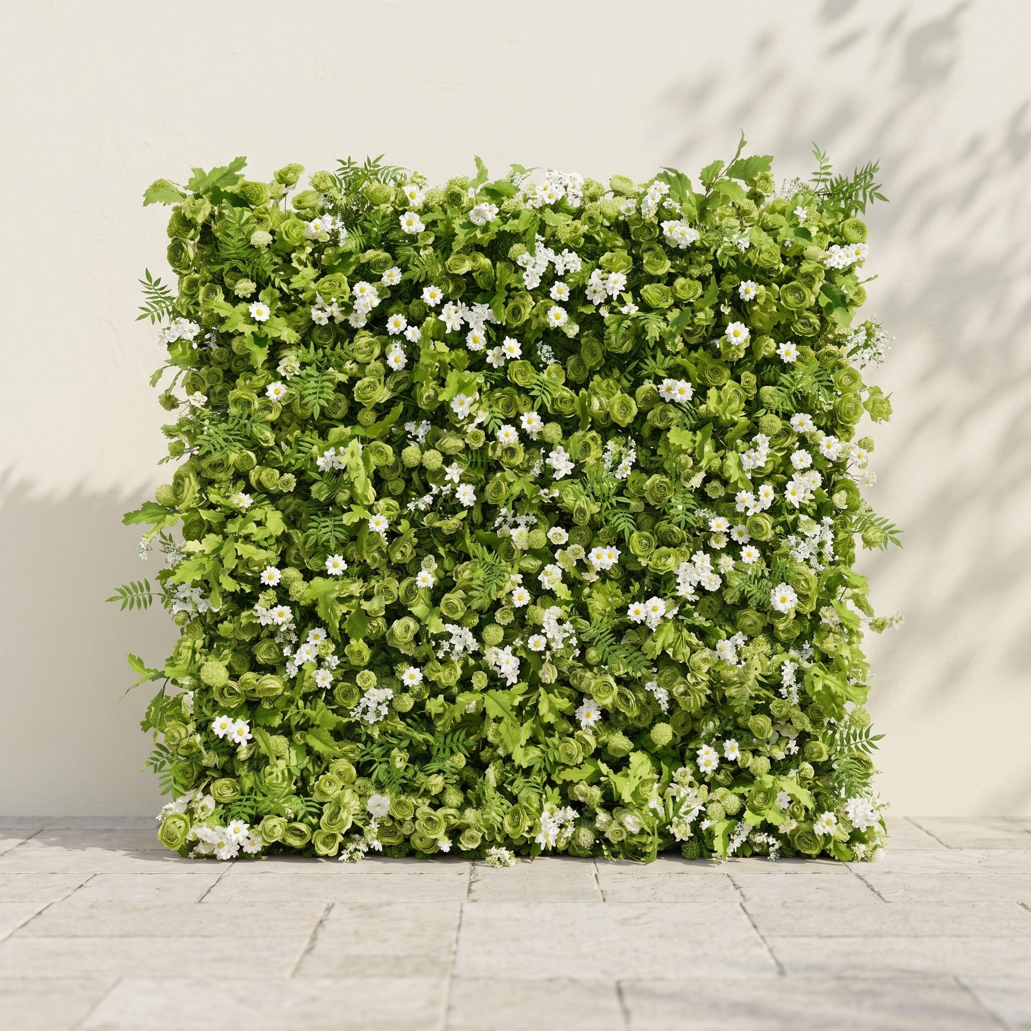 Maelie: New Luxury 5D Green Roses Flower Wall for Weddings&amp;Event Decor maelie front