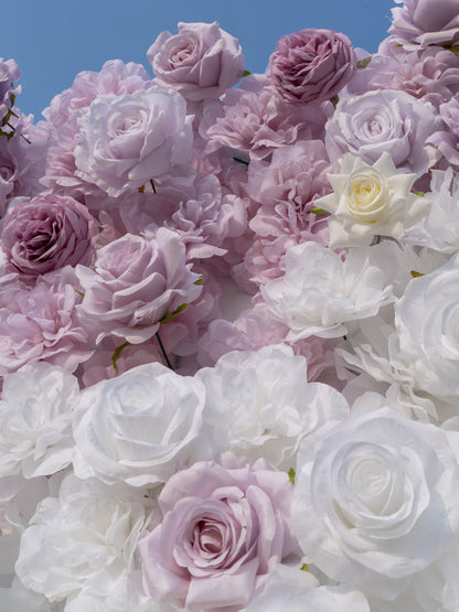 Maira: 3D Fabric Artificial Zip Up Curtain Flower Wall For Wedding and Events Decoration