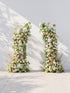 Malmora Luxury Horn Shaped Flower Arch with Frame for Wedding Party Event Backdrop Decoration — front view
