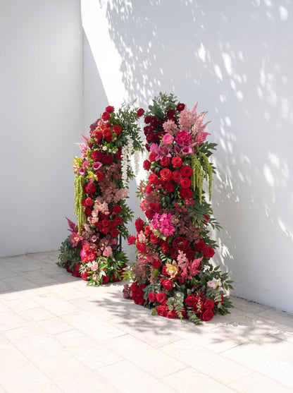 Marelmira Luxury Horn Shaped Flower Arch with Frame for Wedding Party Event Backdrop Decoration — right view