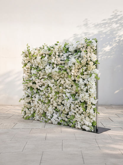 Marelsira: 5D Fabric Artificial rolling up curtain flower wall — right view