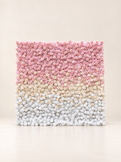 Margot: 3D Fabric Artificial Zip Up Curtain Flower Wall For Wedding and Events Decoration
