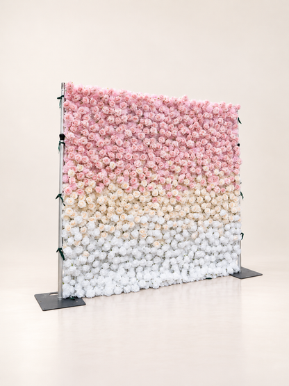 Margot: 3D Fabric Artificial Zip Up Curtain Flower Wall For Wedding and Events Decoration