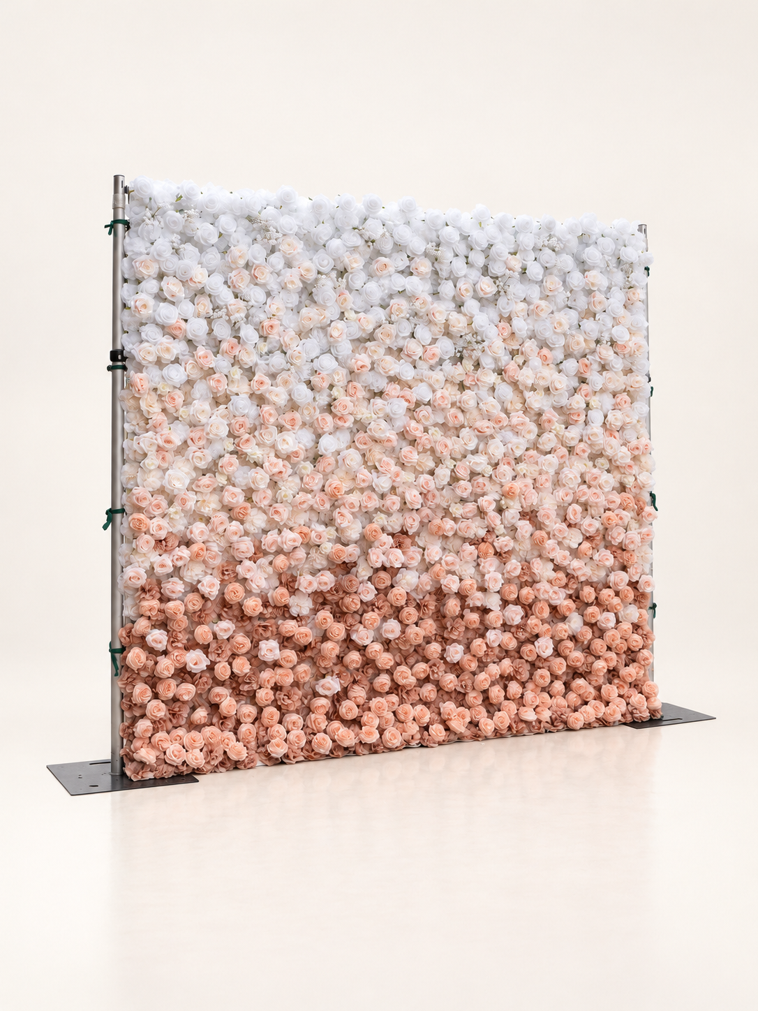 Marin: 5D Fabric Artificial Zip Up Curtain Flower Wall For Wedding and Events Decoration