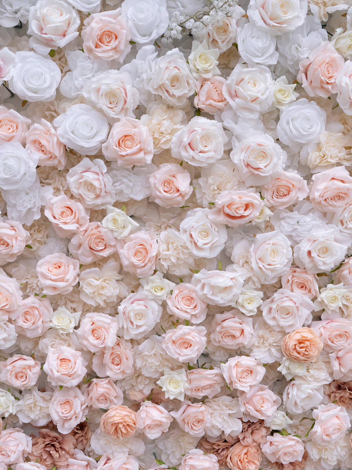Marin: 5D Fabric Artificial Zip Up Curtain Flower Wall For Wedding and Events Decoration