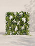 Marirae: 5D Fabric Artificial rolling up curtain flower wall — front view