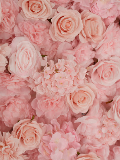 Maura: 3D Fabric Artificial Zip Up Curtain Flower Wall For Wedding and Events Decoration