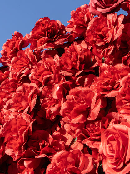 Mavis: 3D Fabric Artificial Zip Up Curtain Flower Wall For Wedding and Events Decoration