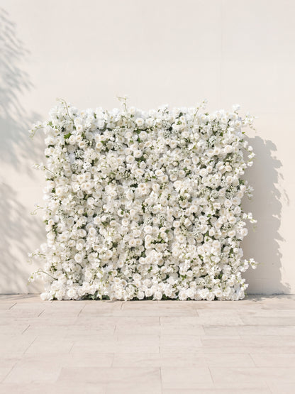 Melirae 5D Fabric Artificial rolling up curtain flower wall