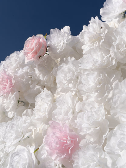 Meryl: 3D Fabric Artificial Zip Up Curtain Flower Wall For Wedding and Events Decoration
