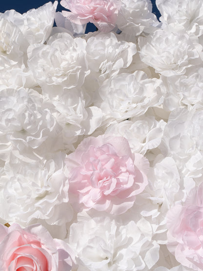 Meryl: 3D Fabric Artificial Zip Up Curtain Flower Wall For Wedding and Events Decoration