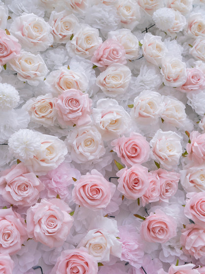 Miro: 3D Fabric Artificial Zip Up Curtain Flower Wall For Wedding and Events Decoration
