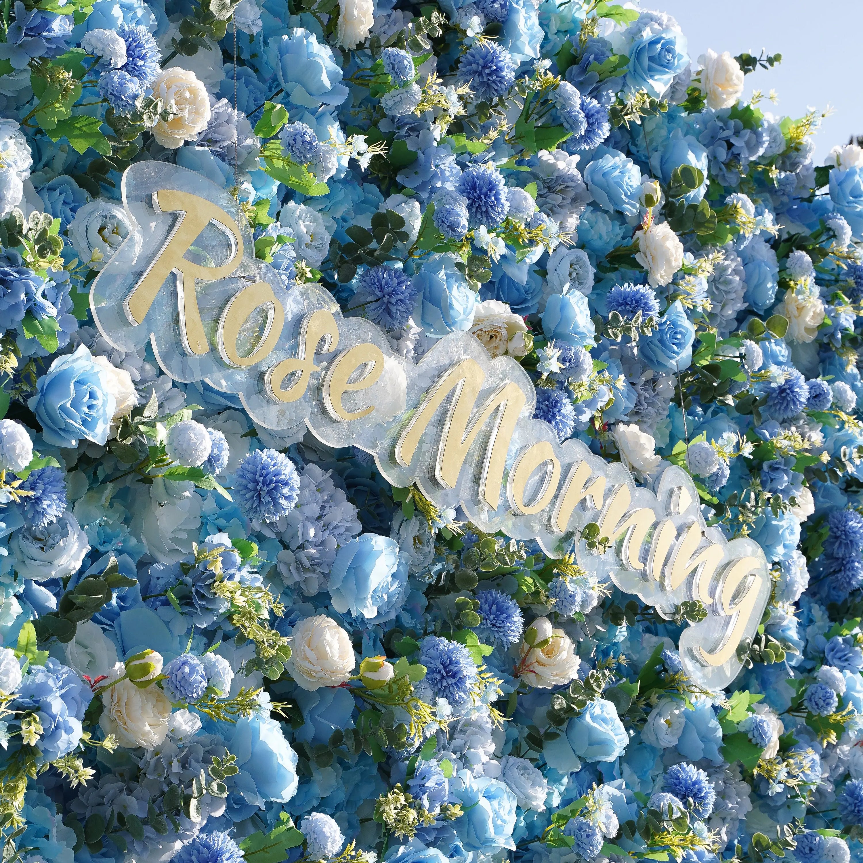 Molly：5D Fabric Artificial rolling up curtain flower wall (Ready to ship)