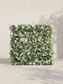 Mormere 5D Fabric Artificial rolling up curtain flower wall — front view