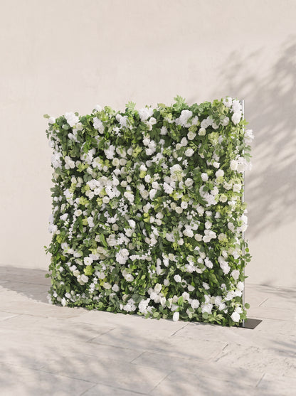 Mormere 5D Fabric Artificial rolling up curtain flower wall — right view