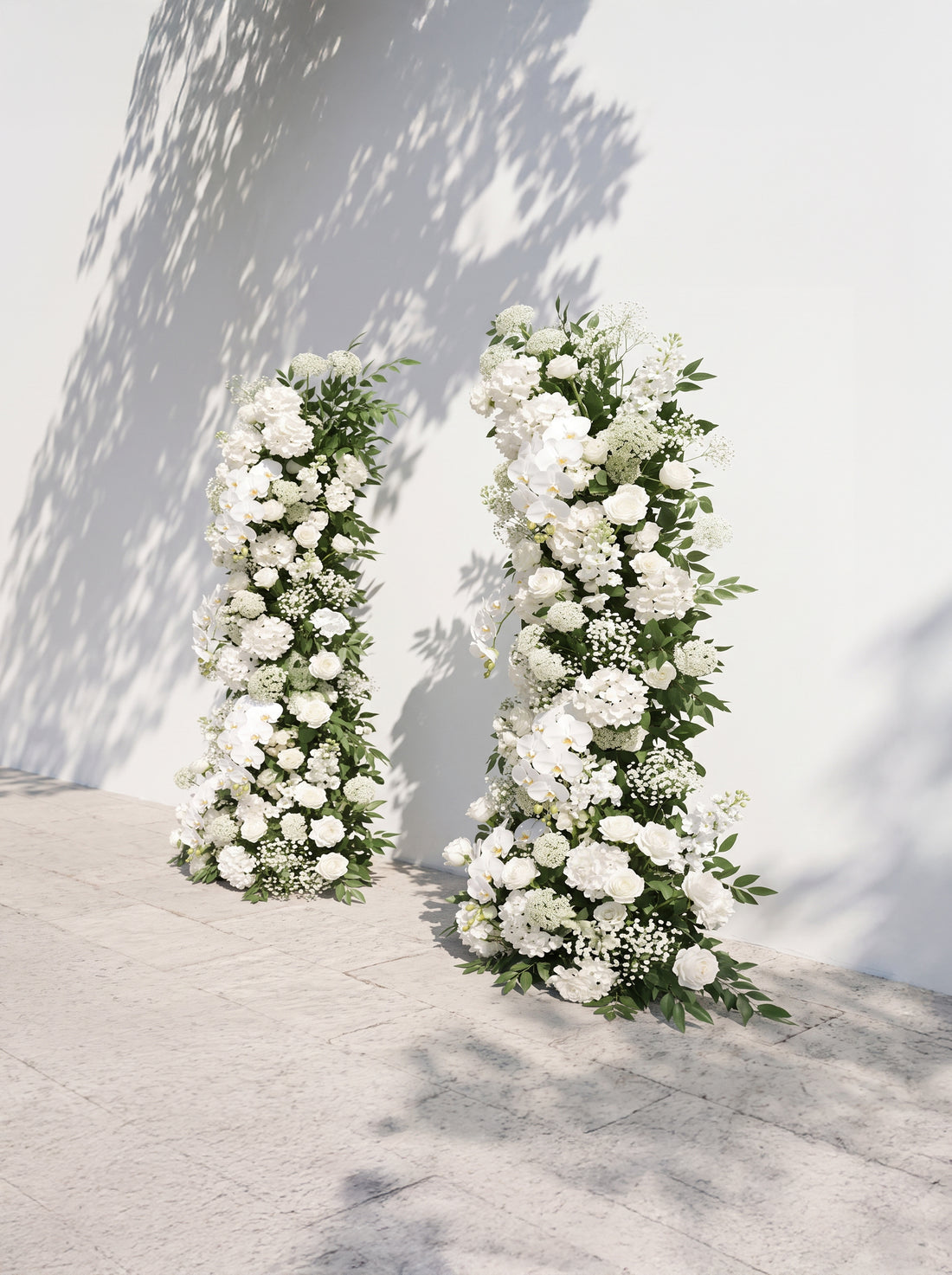 Nellune Luxury Horn Shaped Flower Arch with Frame for Wedding Party Event Backdrop Decoration — right view