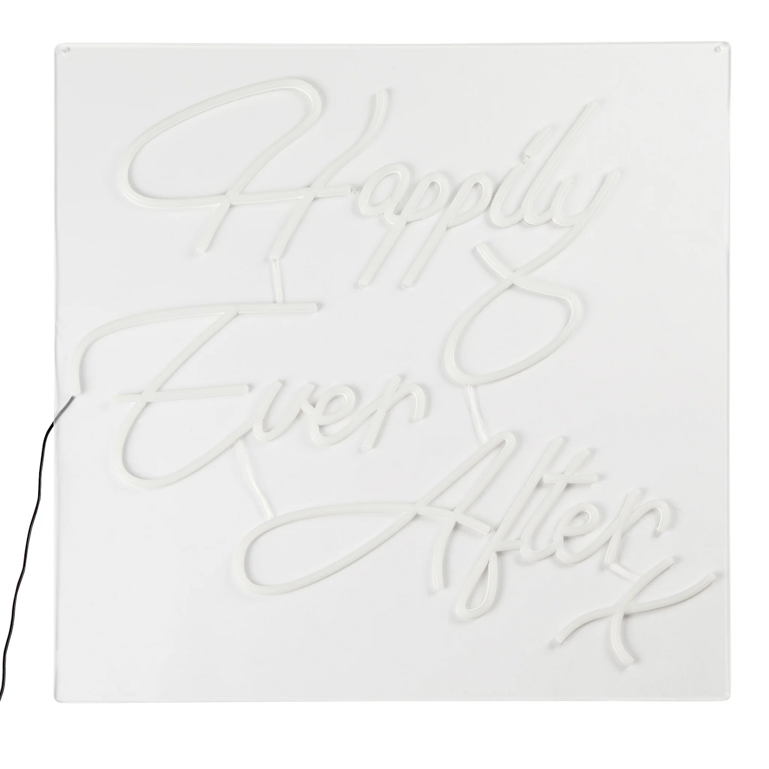 V011: Wedding and Event Decor Neon Sign Happily Ever After Rose Morning