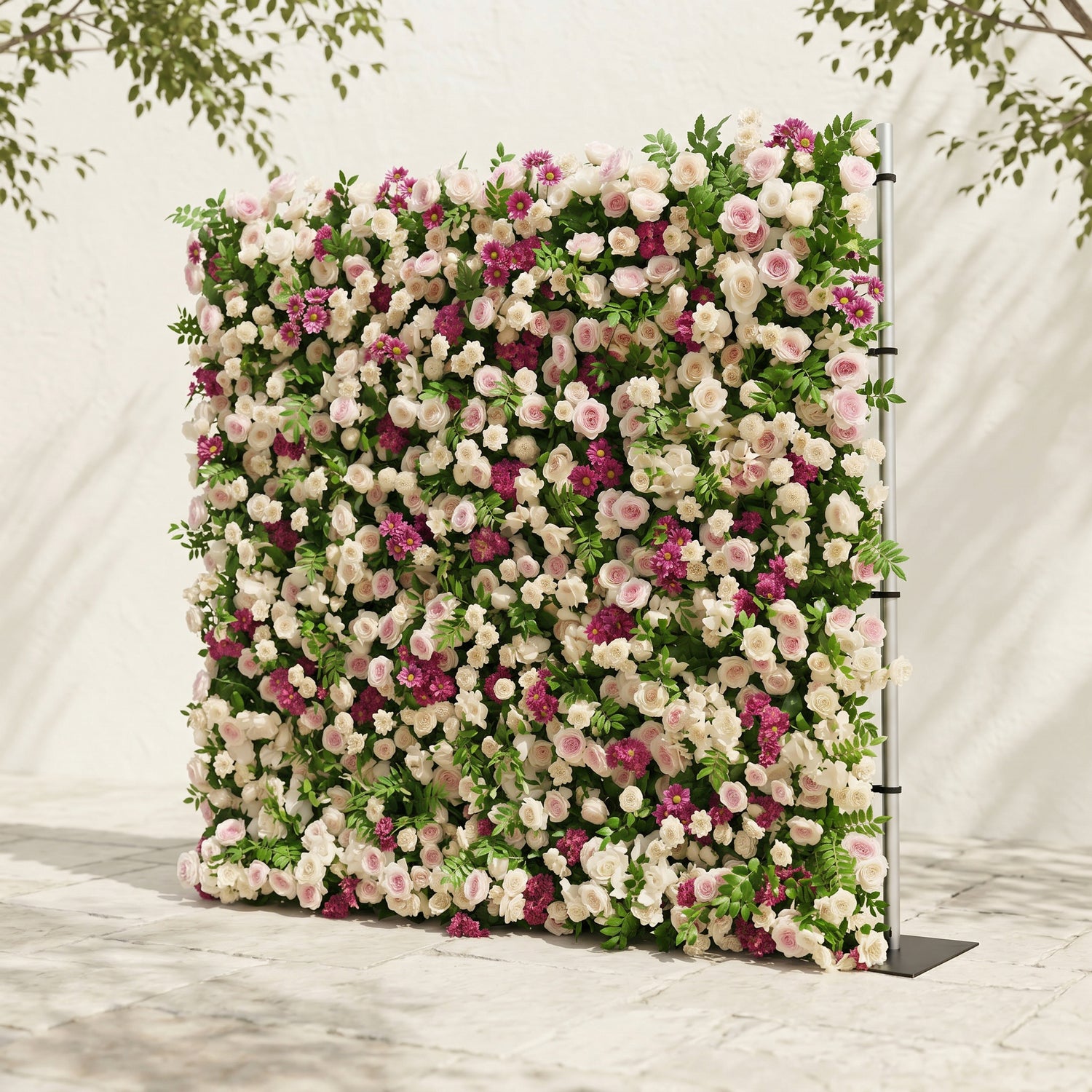 Nyliva:New Luxury 5D White&amp;Pink roses Flower wall for Wedding&amp;Event Decor nyliva right