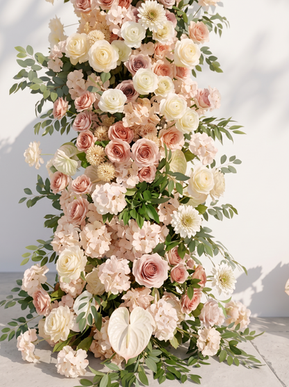 Nylliane:  Wedding Background Arch Pillar Decorative Flower Row Excluding Frame