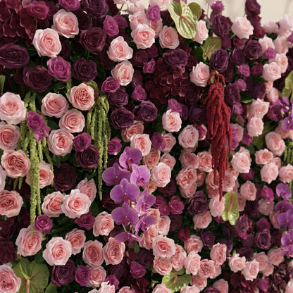 Nylraya: Luxury 5D Rose Flower wall 8ft x 8ft for Wedding&amp;Event Decor nylraya detail 3