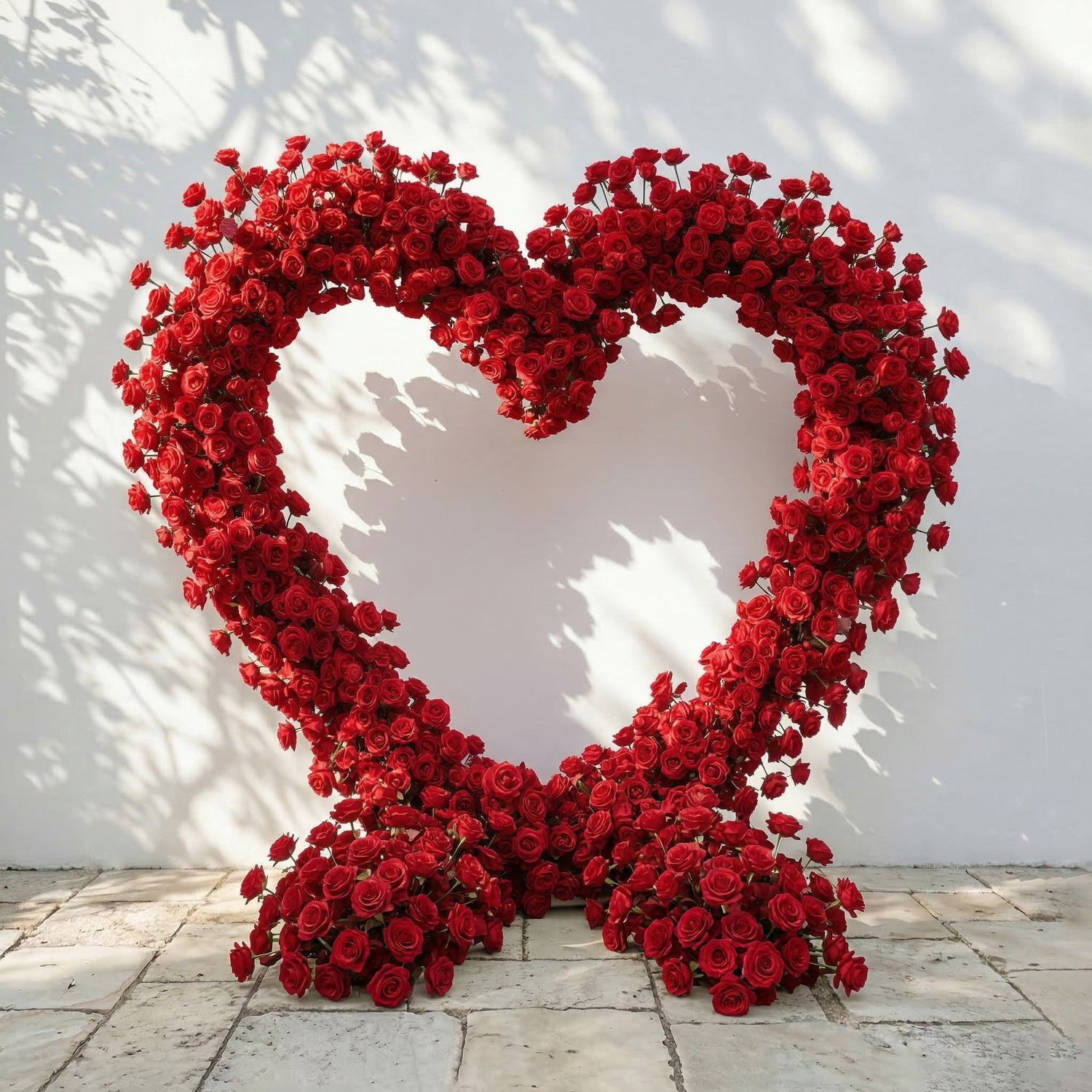 Nymera: Luxury Red Rose Heart Arch Decoration for Proposal and Valentine&