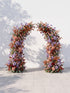 Odellrella Luxury Horn Shaped Flower Arch with Frame for Wedding Party Event Backdrop Decoration — front view