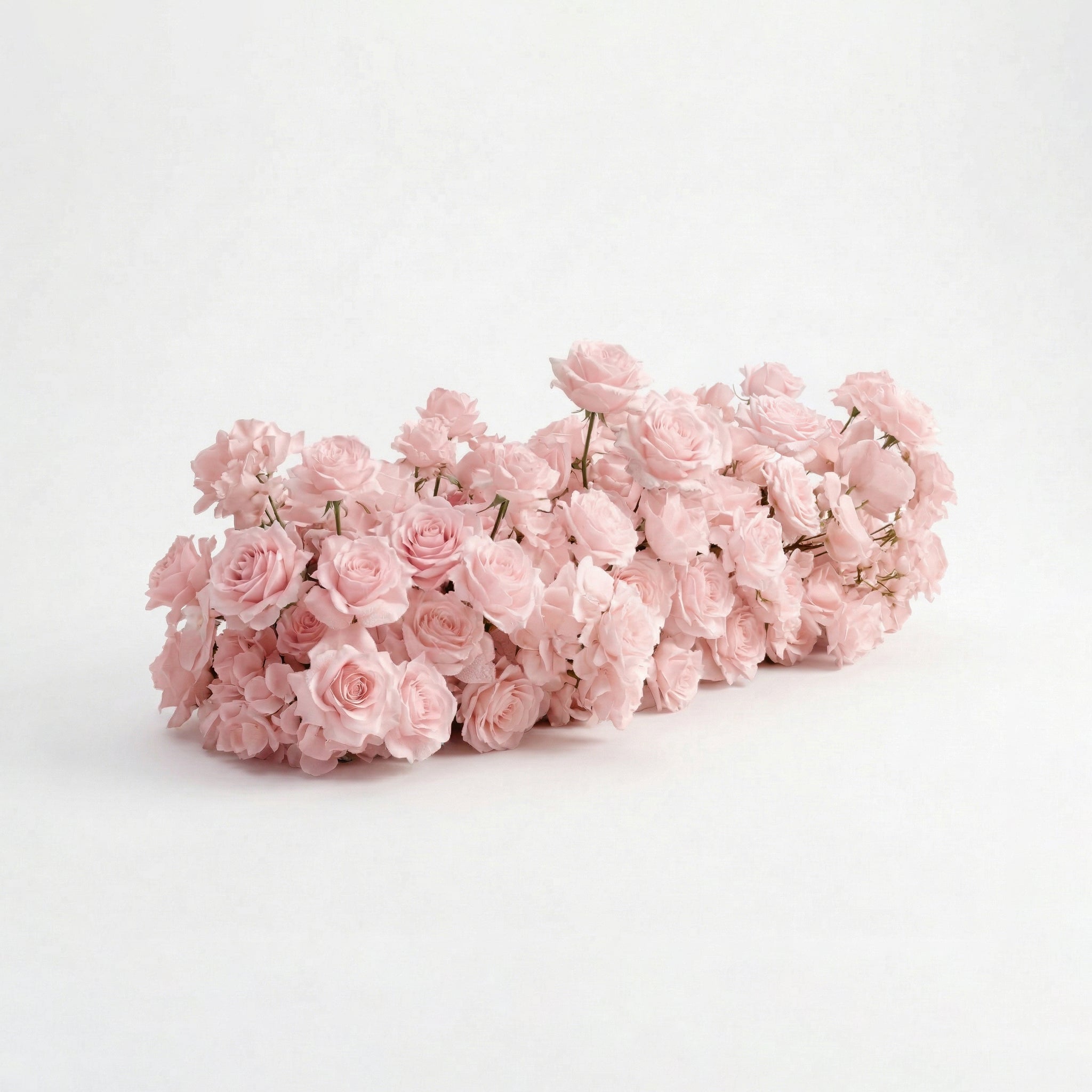 Orelune: 3D Ethereal Blush Pink Heart-Shaped Artificial Floral Backdrop for Romantic Wedding &amp; Proposal