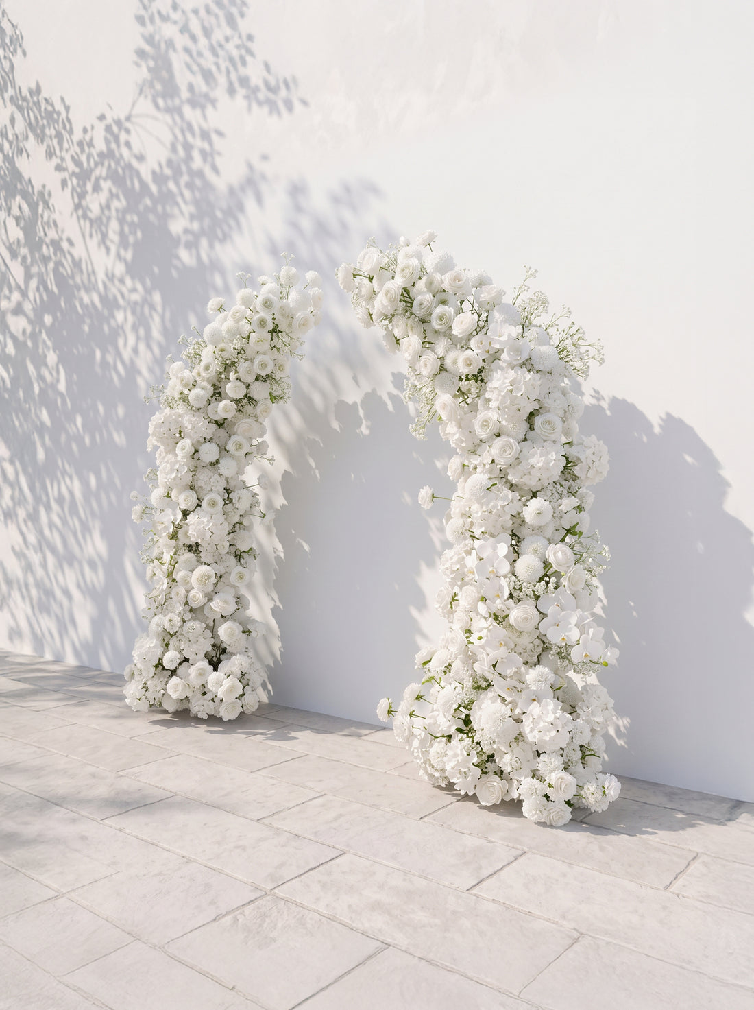 Palora Luxury Horn Shaped Flower Arch with Frame for Wedding Party Event Backdrop Decoration — right view