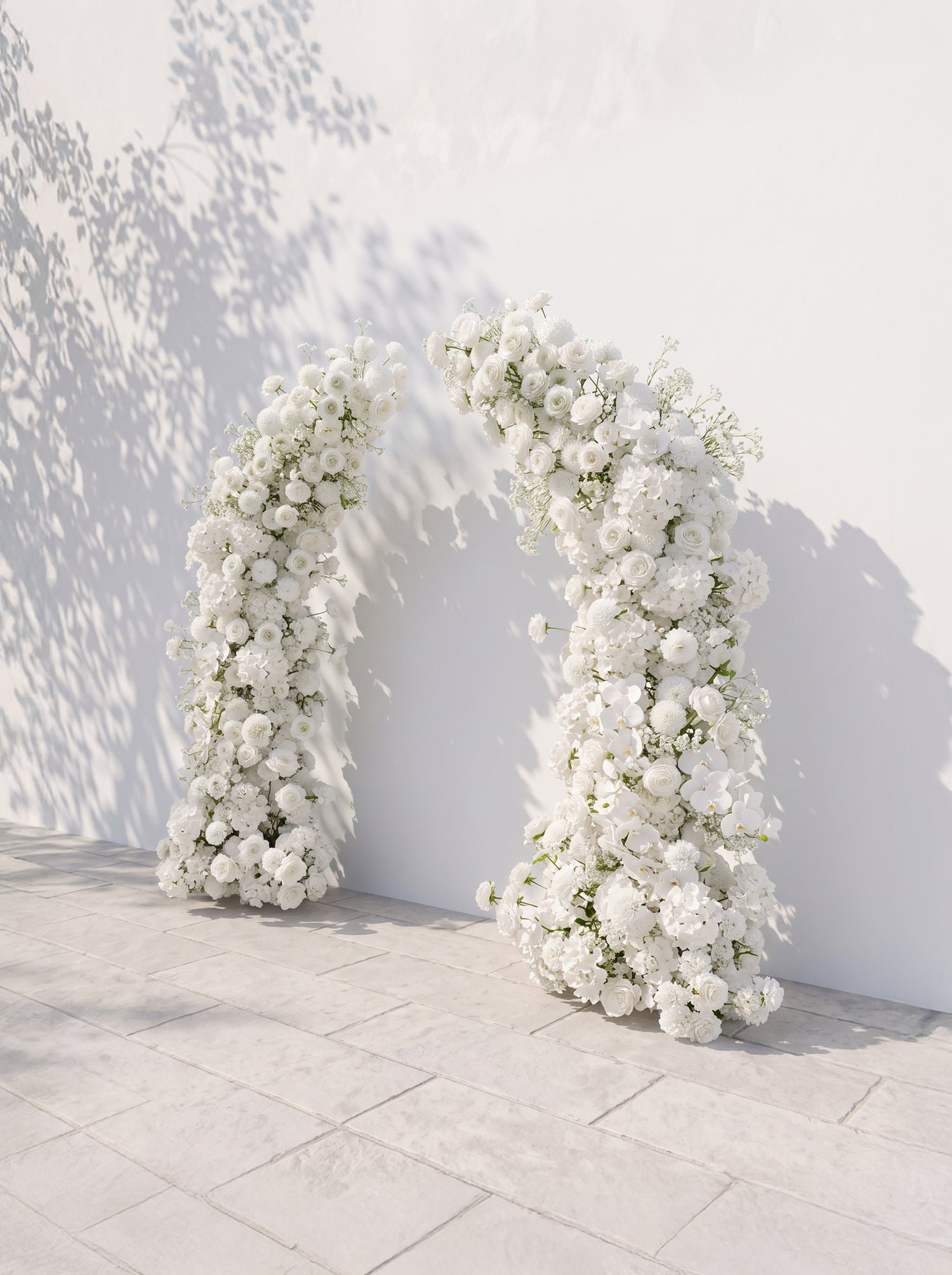Palora Luxury Horn Shaped Flower Arch with Frame for Wedding Party Event Backdrop Decoration — right view