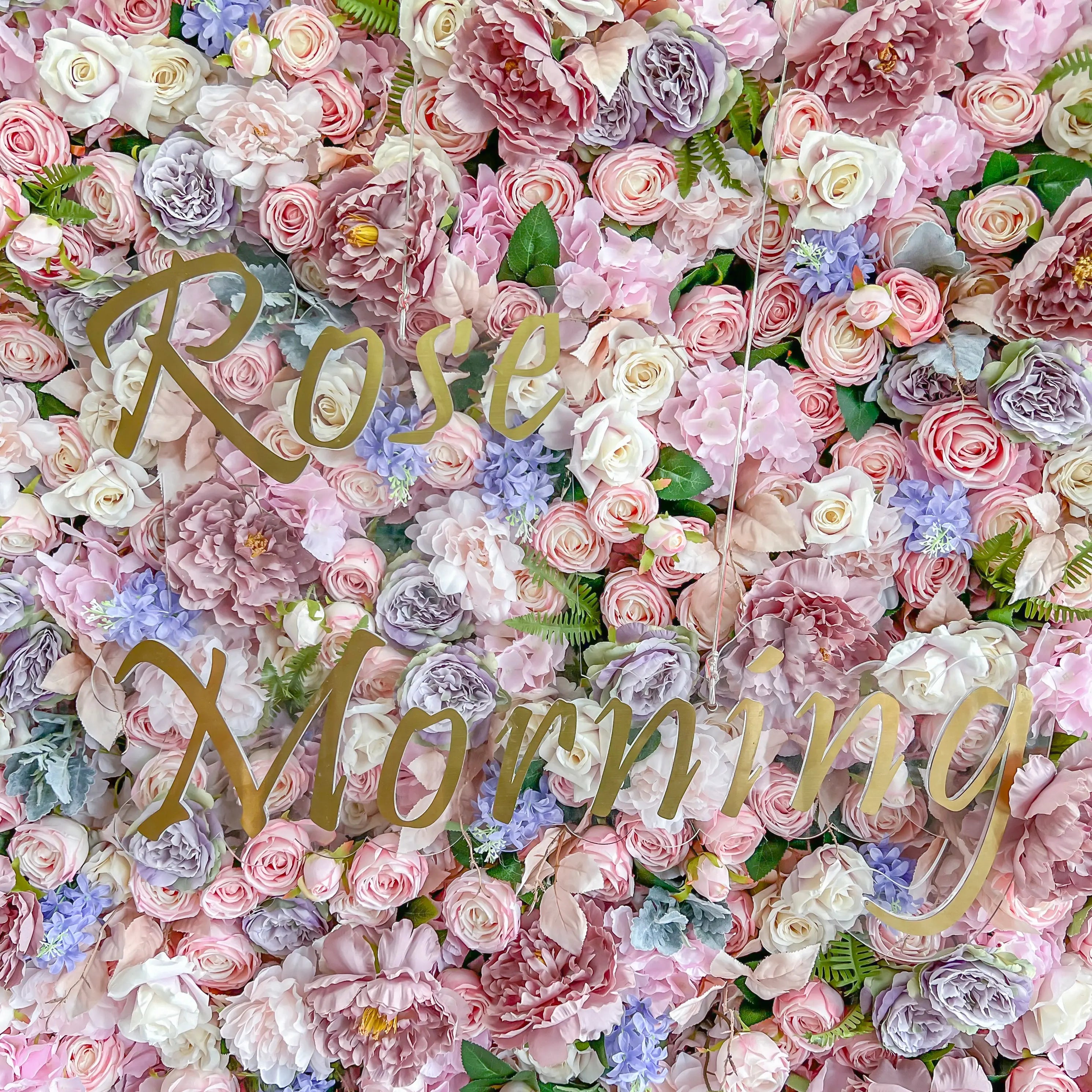 Parton：5D Garden Series New Fabric Artificial rolling up curtain flower wall