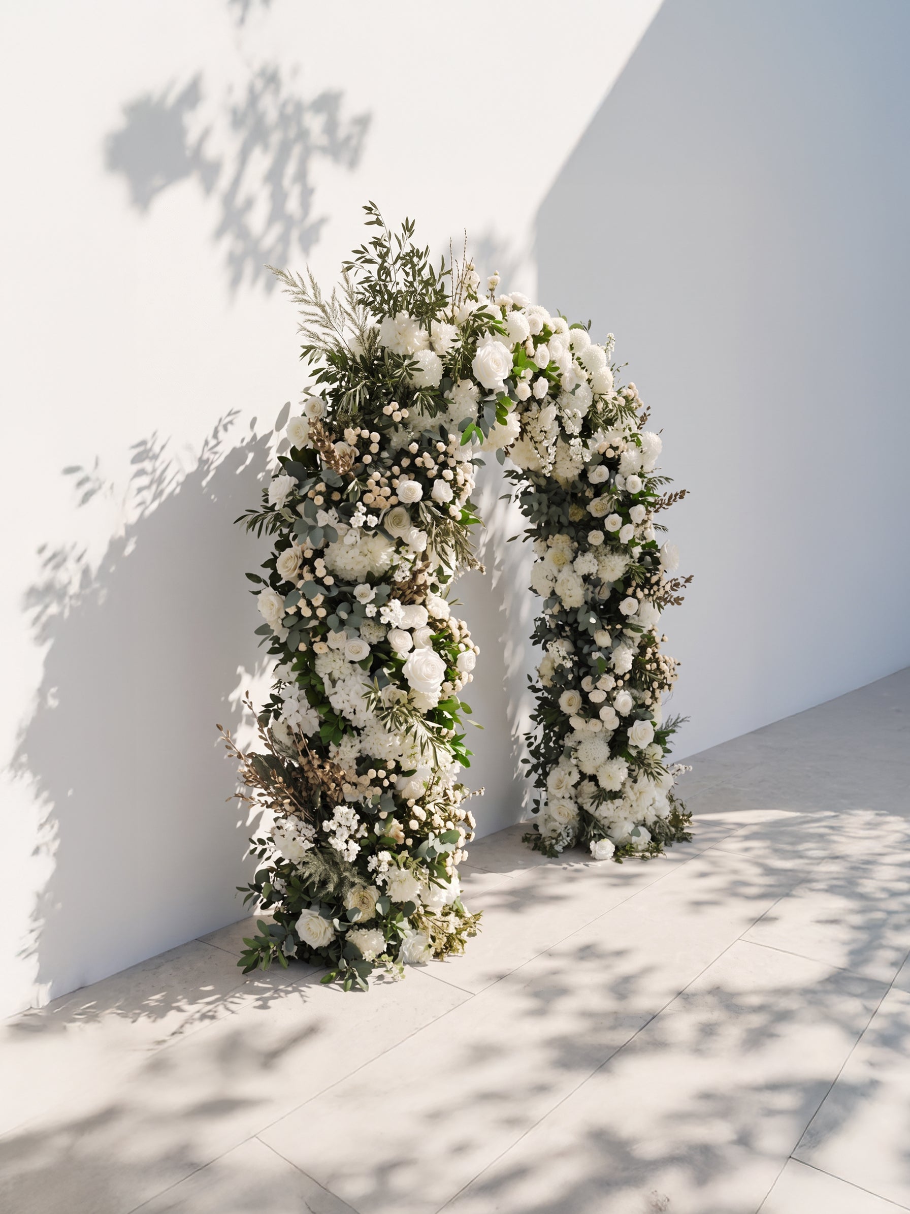 Pearlviane Luxury Door Shaped Flower Arch with Frame for Wedding Party Event Backdrop Decoration — left view