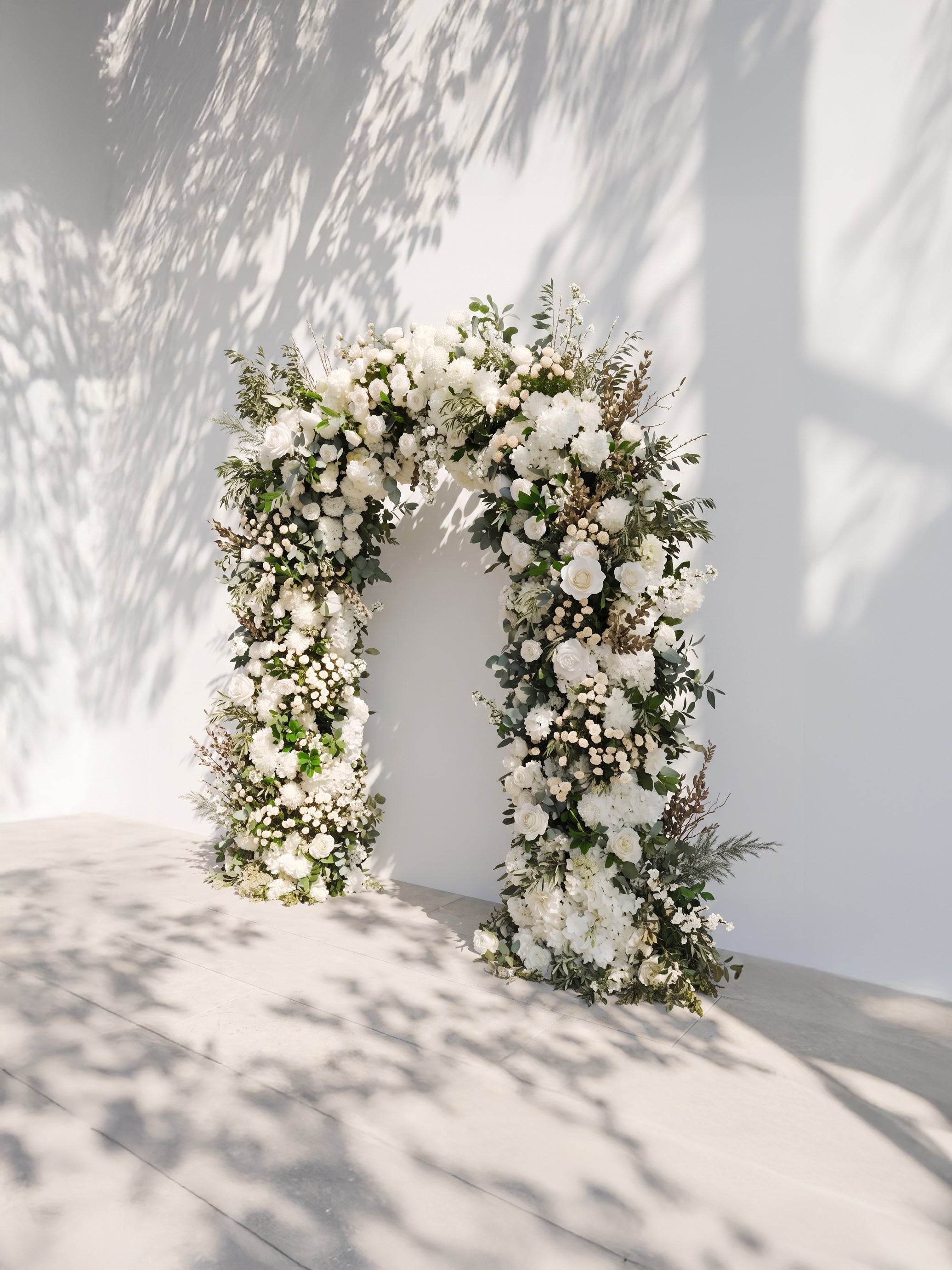 Pearlviane Luxury Door Shaped Flower Arch with Frame for Wedding Party Event Backdrop Decoration — right view