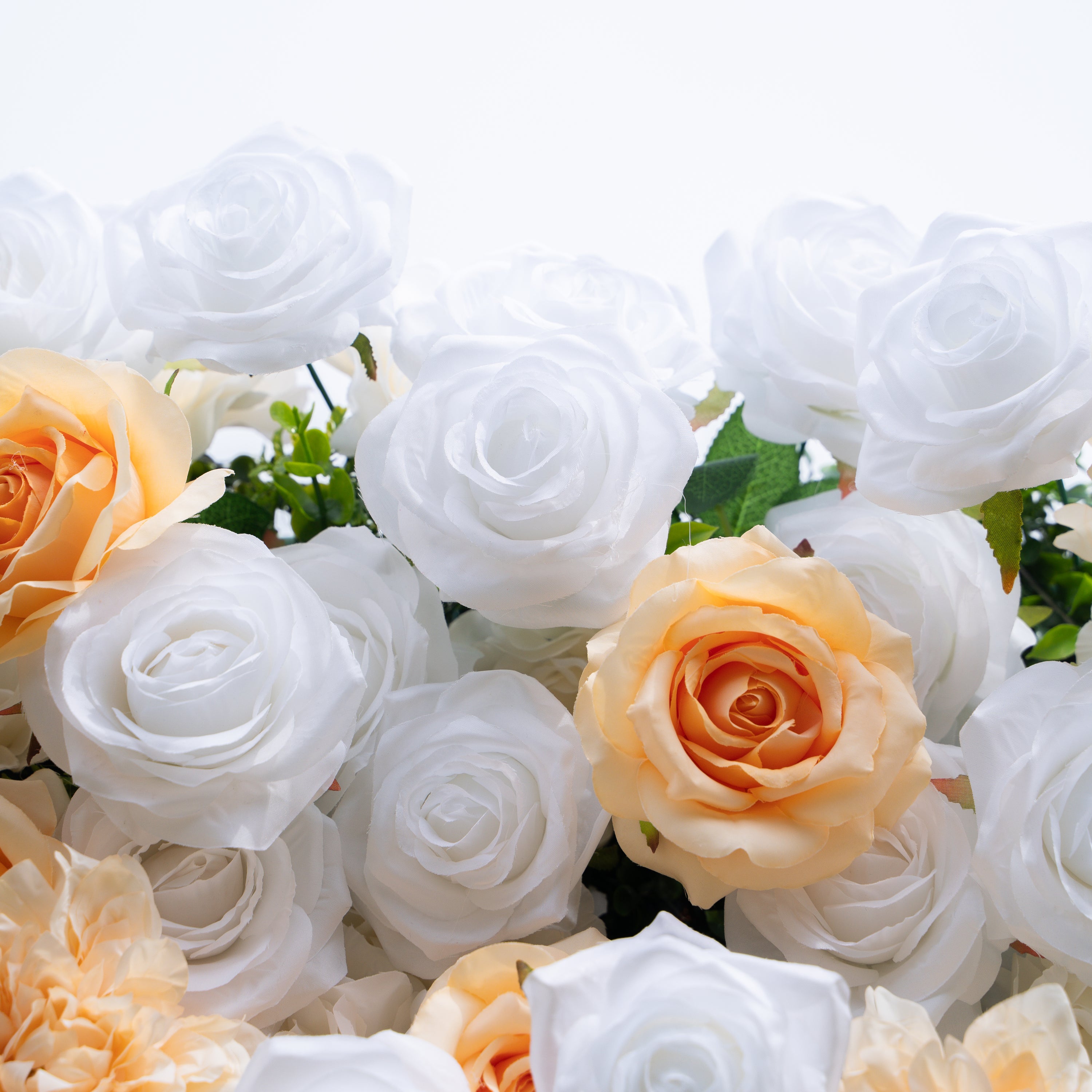 Penelope：3D Fabric Artificial rolling up curtain flower wall